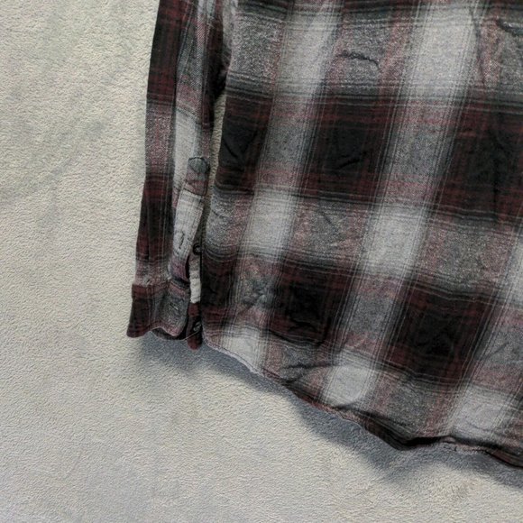 🍑Men Flannel Shirt Fall Winter Button-Down Flap Pocket Casual Plaid LARGE - Picture 13 of 13